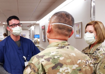 US Army North leaders visit Dameron, Lodi hospitals in California