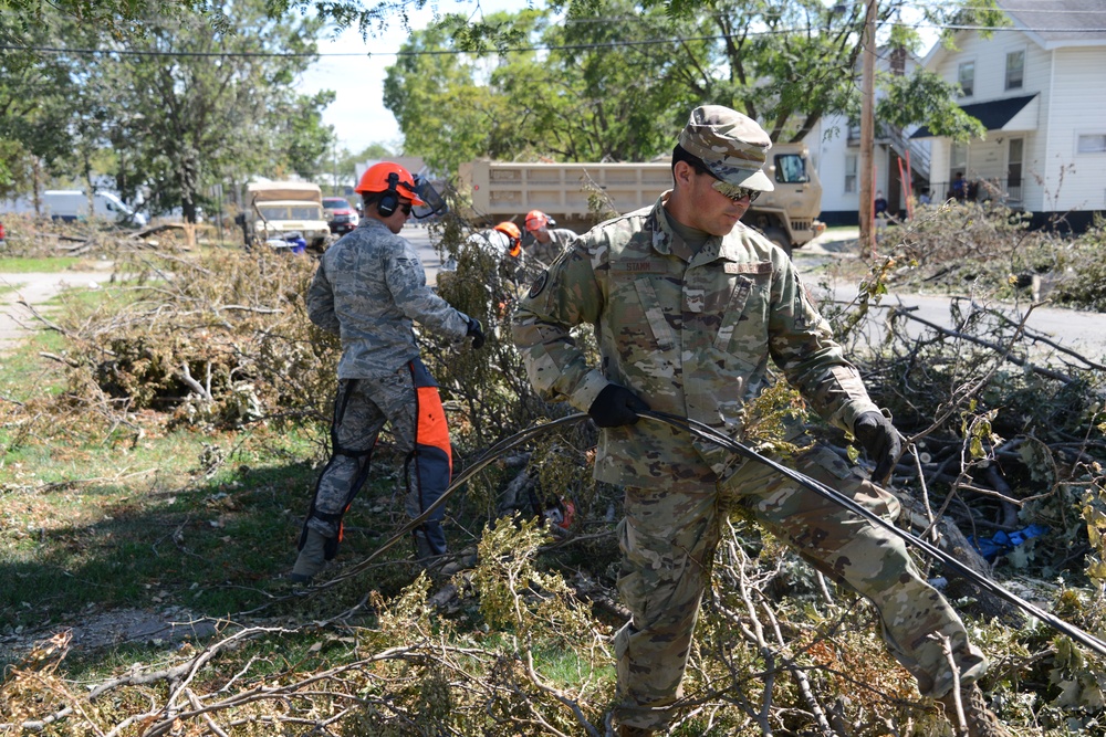 CE Airmen clear trees