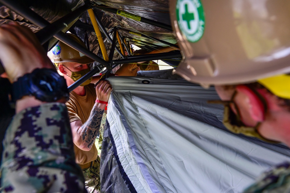 Seabees Prepare for Command Post Exercise in Okinawa