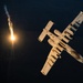 A U.S. Air Force KC-135 Stratotanker refuels A-10 Thunderbolts.