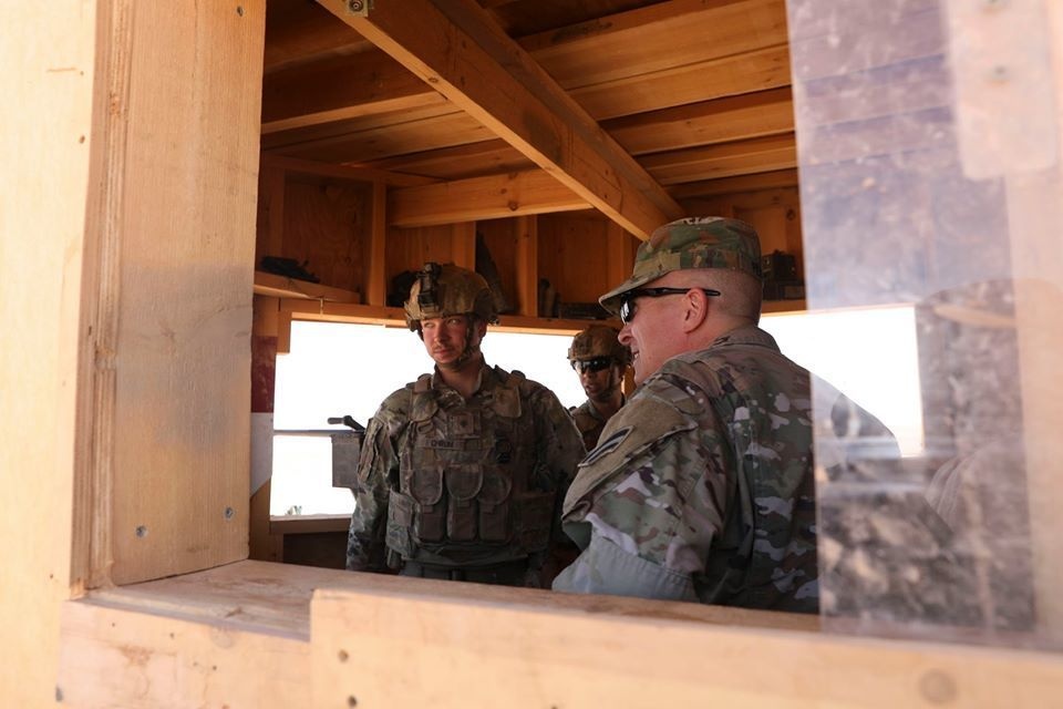 Task Force Spartan Commander Visits Troops