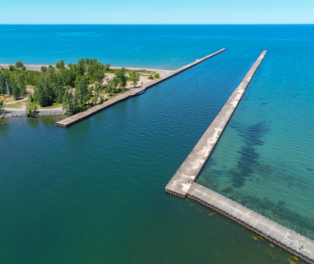 DVIDS - Images - Little Sodus Harbor west pier stabilization project ...