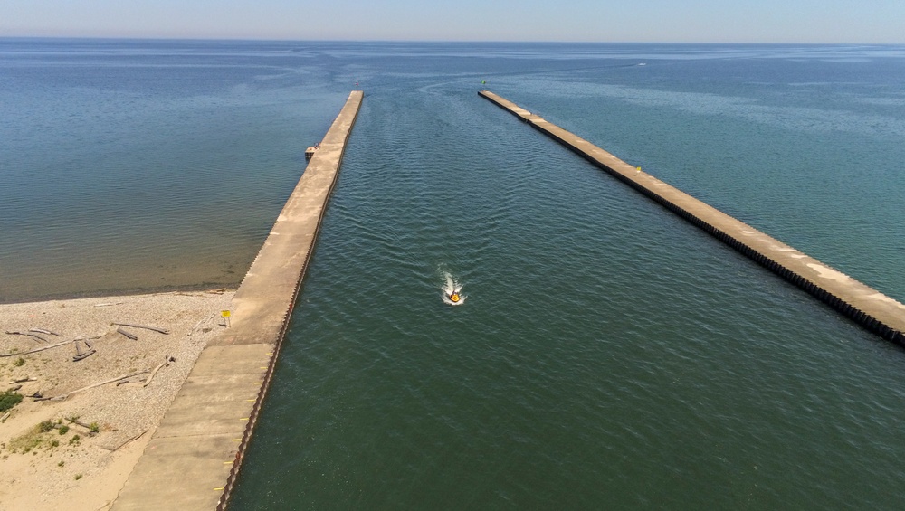 Little Sodus Harbor west pier stabilization project