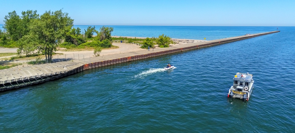 Little Sodus Harbor west pier stabilization project