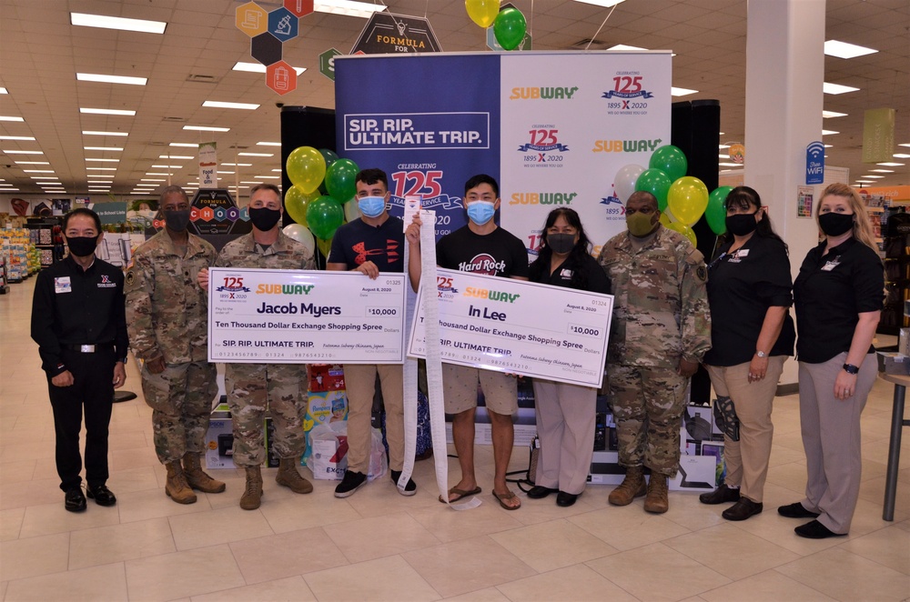 Two Marines from Same Unit in Hawaii win $10K Shopping Spree in Army &amp; Air Force Exchange Service’s Subway Sip, Rip, Ultimate Trip Sweepstakes