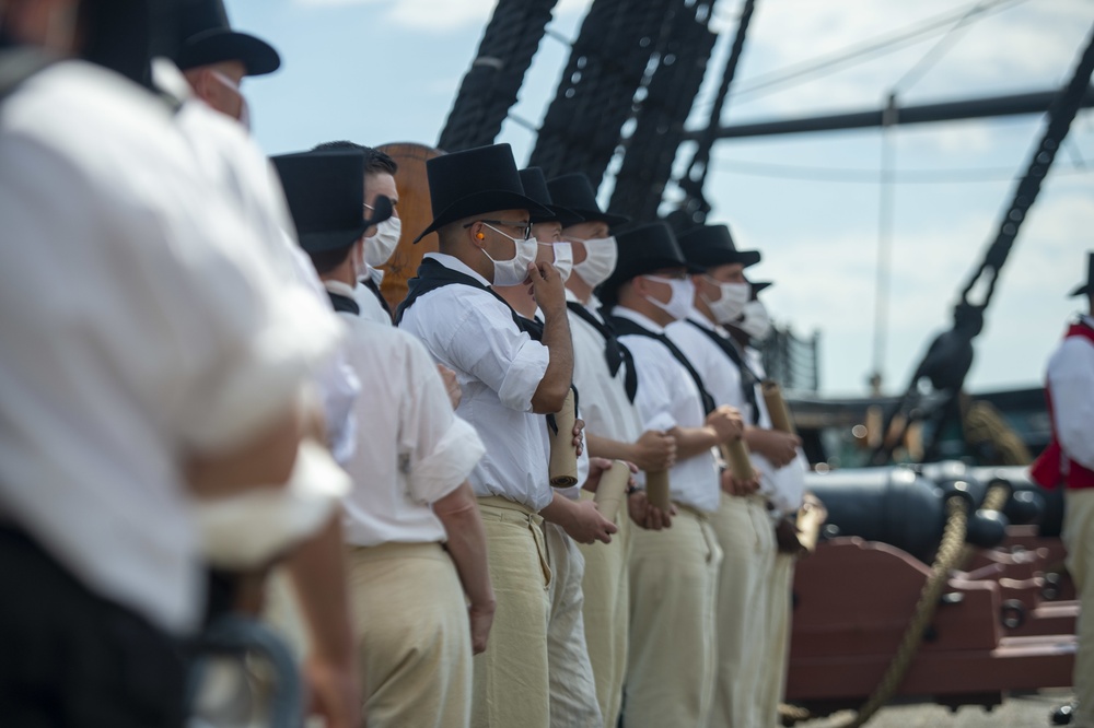 USS Constitution reenacts battle with HMS Guerriere