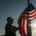 USS San Antonio Combat Cargo Marines Honor A Fallen Marine