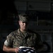 USS San Antonio Combat Cargo Marines Honor A Fallen Marine