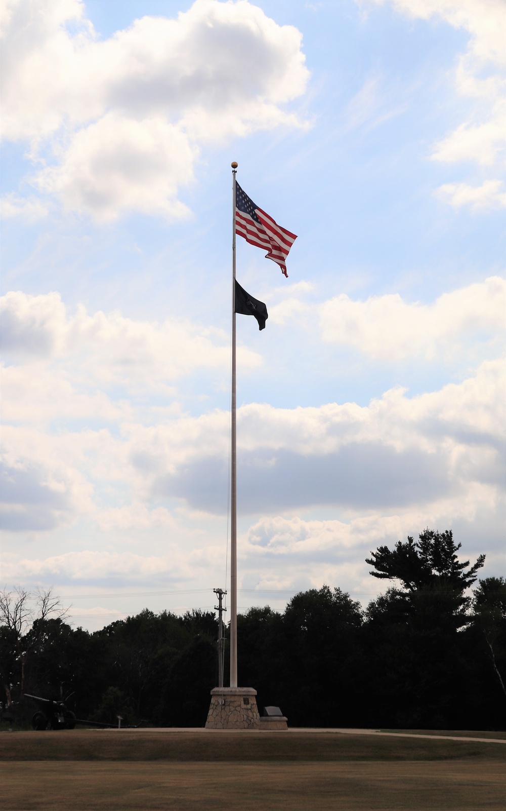 American Flag and Fort McCoy