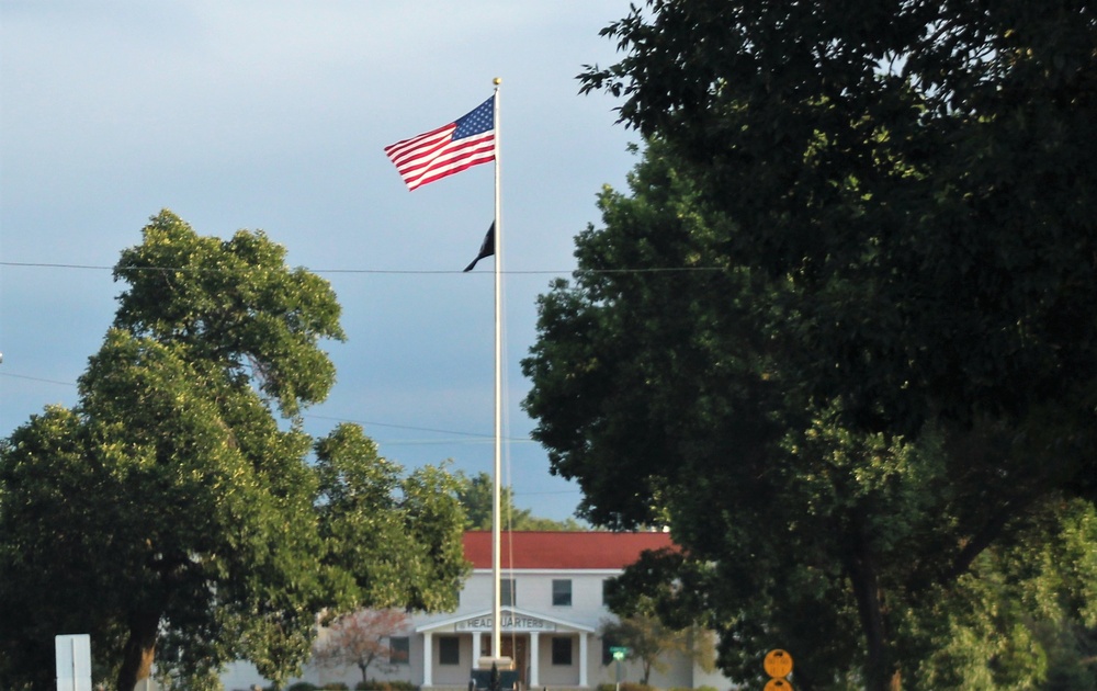 American Flag and Fort McCoy