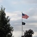 American Flag and Fort McCoy