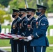 Modified Military Funeral Honors with Funeral Escort are Conducted for U.S. Air Force Lt. Col. Paul Voss in Section 82