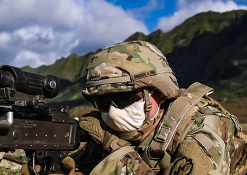 25th Infantry Division conducts the first joint artillery exercise with the Marine Corps on the island of Oahu
