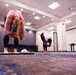 Behavior health teams conduct Yoga class to manage stress