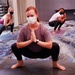 Behavior health teams conduct Yoga class to manage stress