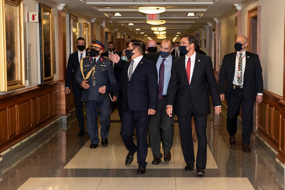 SecDef bilateral meeting with Iraq Minister of Defense Juma’a al-Jaburi