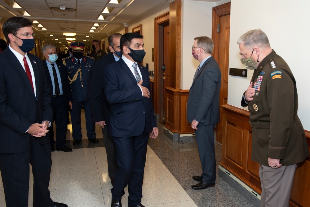 SecDef bilateral meeting with Iraq Minister of Defense Juma’a al-Jaburi