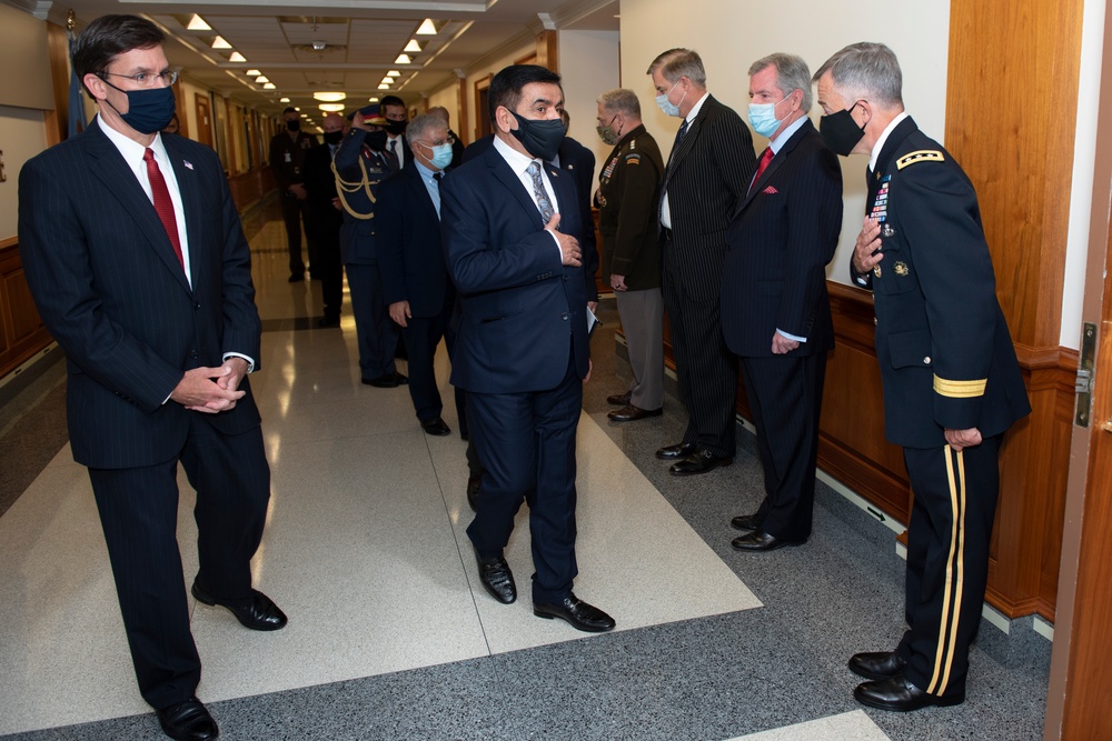 SecDef bilateral meeting with Iraq Minister of Defense Juma’a al-Jaburi