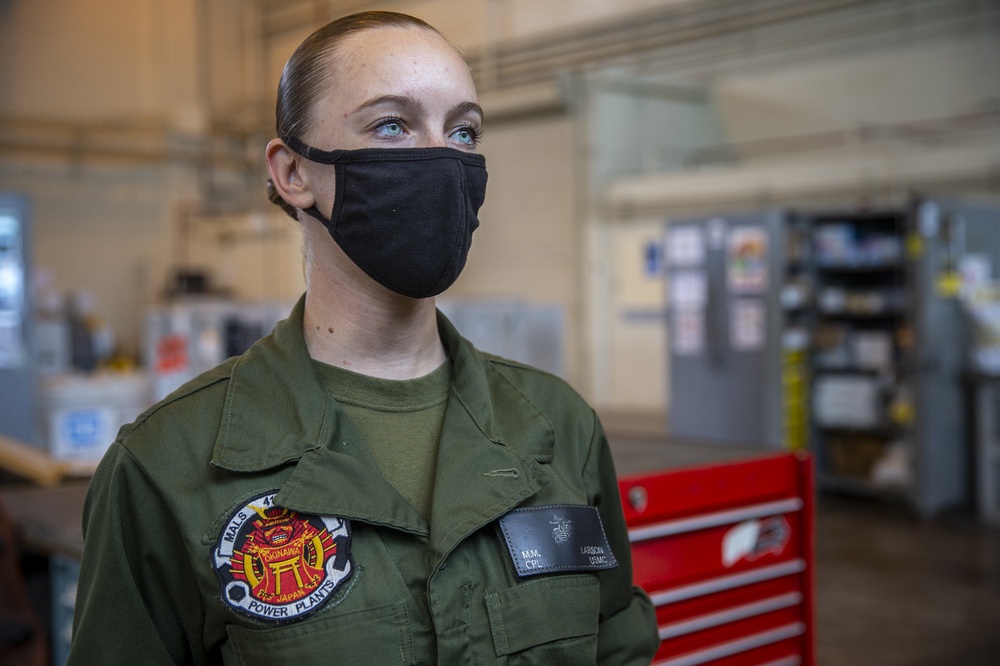 Cpl. Megan Larson shares her story as a T700 engine mechanic