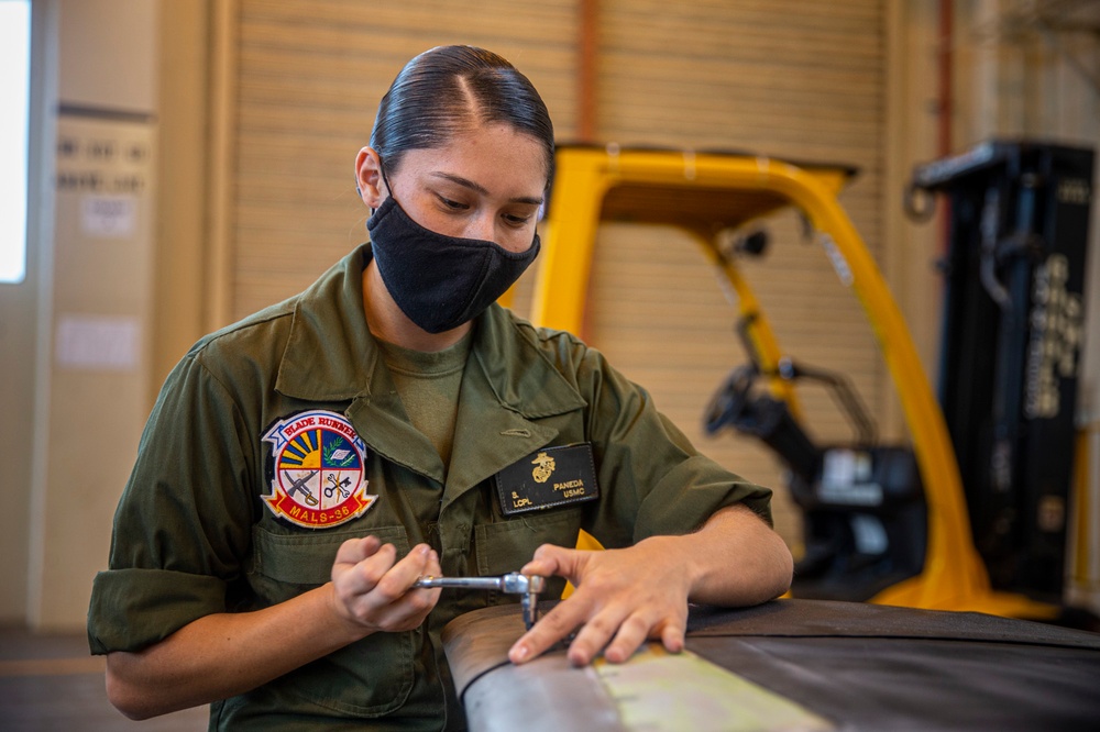 Lance Cpl. Selena Paneda shares her story as a helicopter dynamic component mechanic