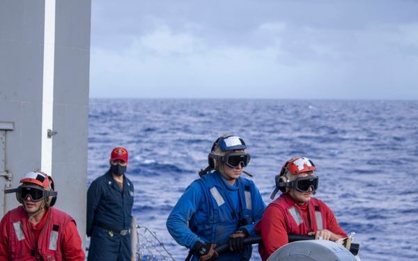 USS PHILIPPINE SEA CRASH AND SALVAGE DRILL
