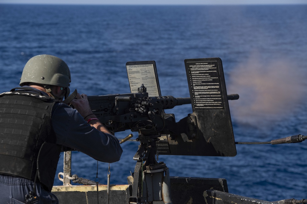 USS Sterett Sailors Participate in Live Fire Exercise