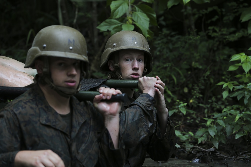 Field Medical Training Battalion-East Endurance Course training