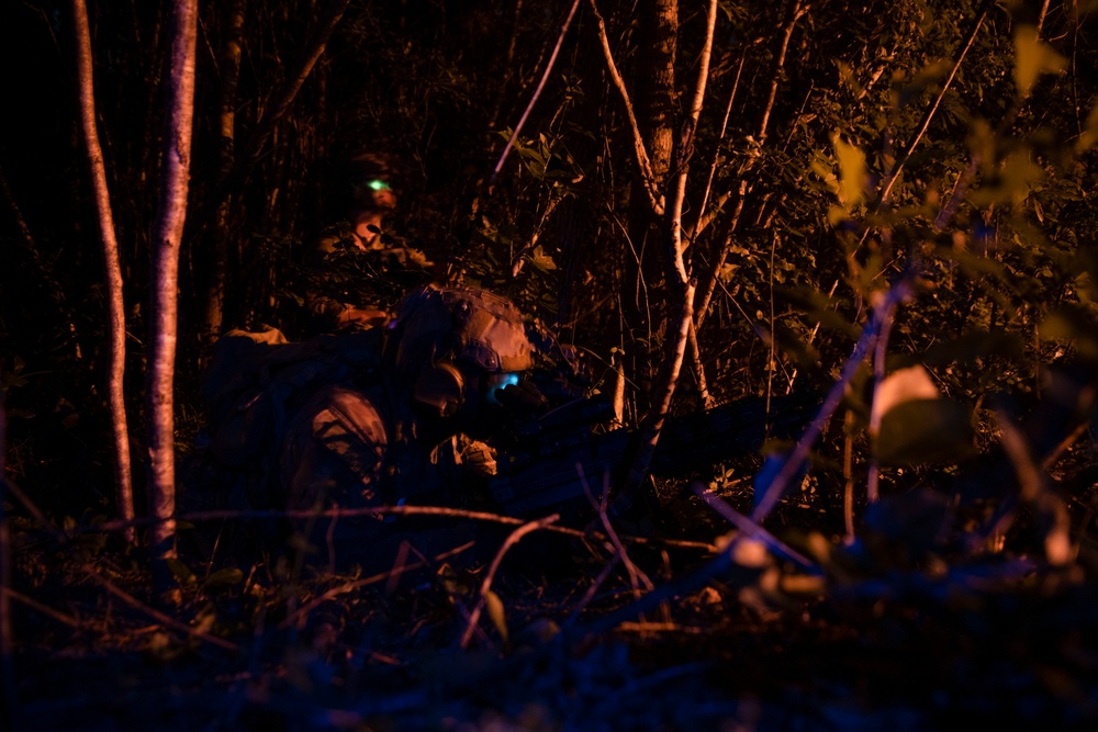 Marine Special Operations Team executes direct action night raids