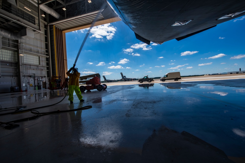 C-17 spray down