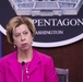 Under Secretary of Defense for Acquisition &amp; Sustainment Ellen Lord briefs the media.