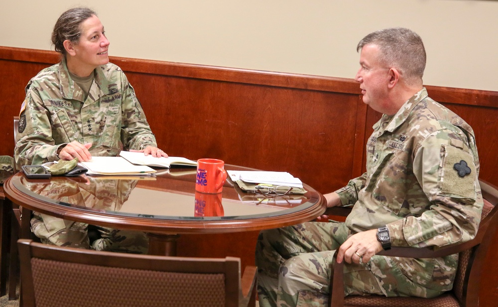 LTG Daniels Office Calls With MG Guthrie