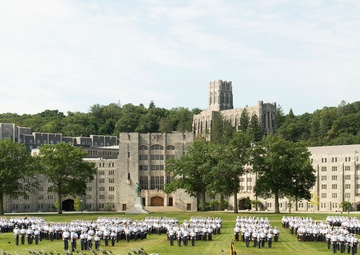 Class of 2024 officially integrates with Corps at A-Day