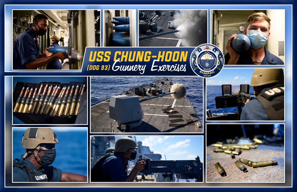 USS Chung-Hoon Gunnery Exercise - RIMPAC 2020