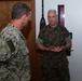 Lt. Gen. Brian Beaudreault welcomes Vice Adm. Andrew Lewis, Commander of 2nd Fleet