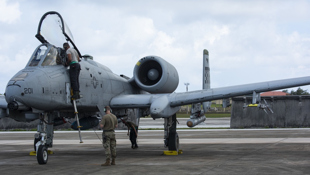 25th FS warthogs fly on Guam