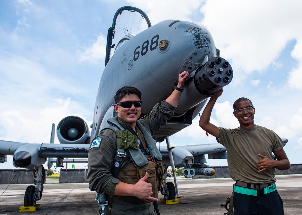 25th FS warthogs fly on Guam