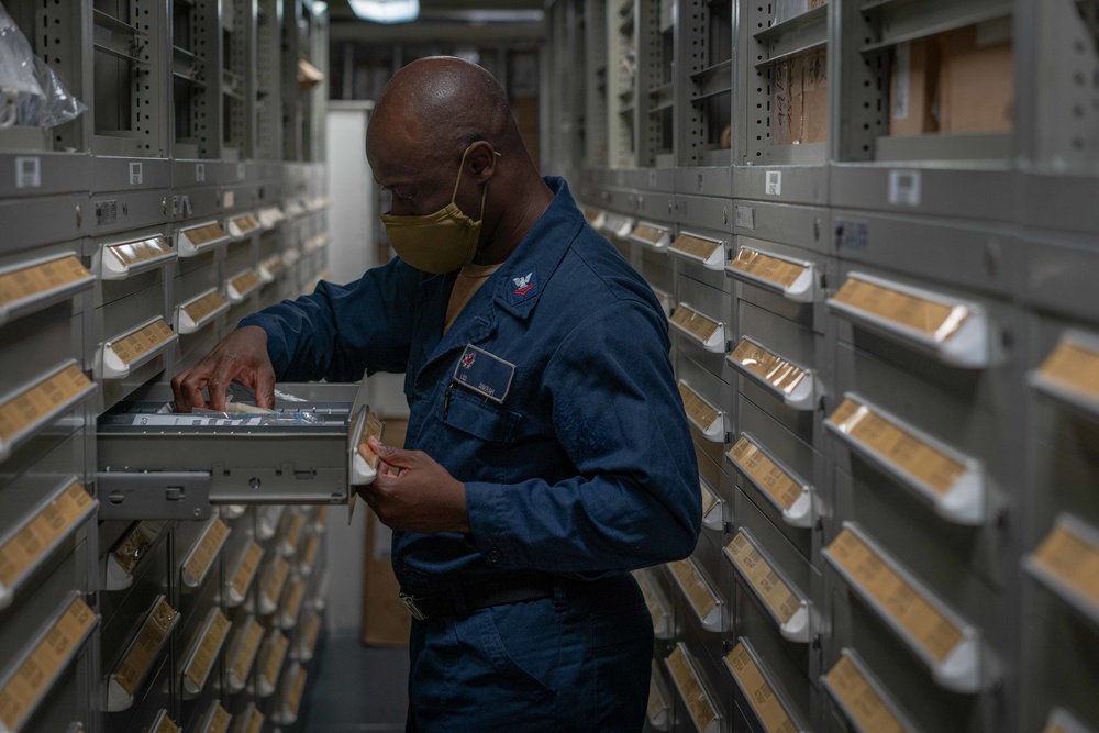 USS Halsey Supply Inventory Operations