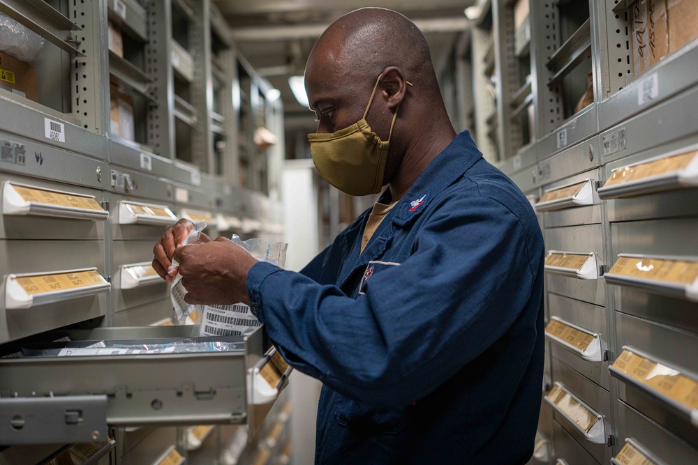 USS Halsey Supply Inventory Operations