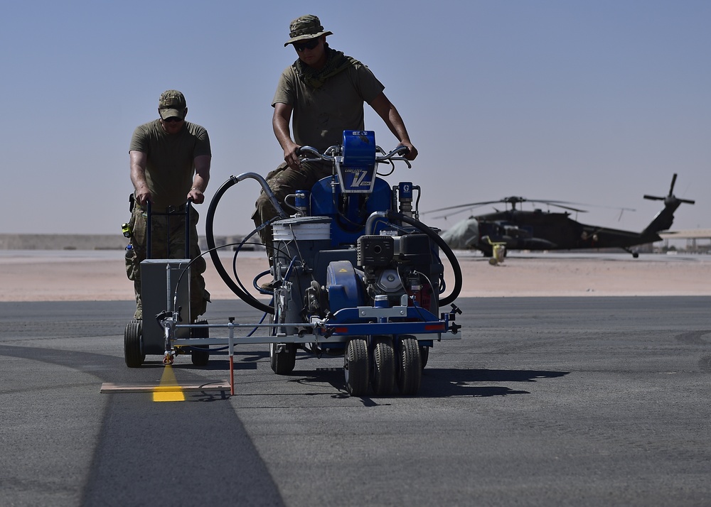 378 ECES paint new UH-60 helipad