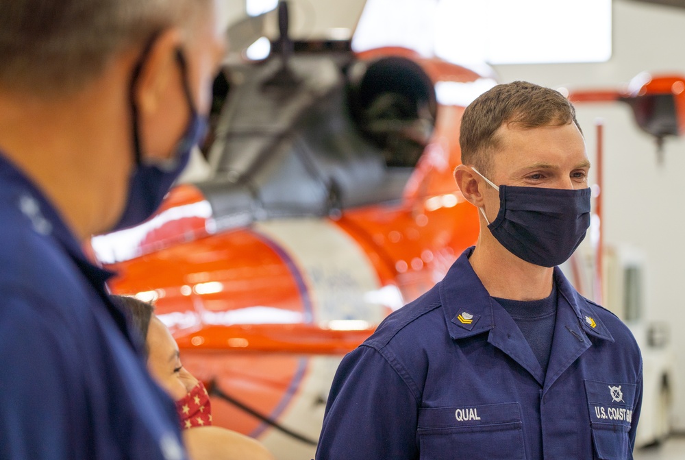 Coast Guard member meritoriously advanced to petty officer first class