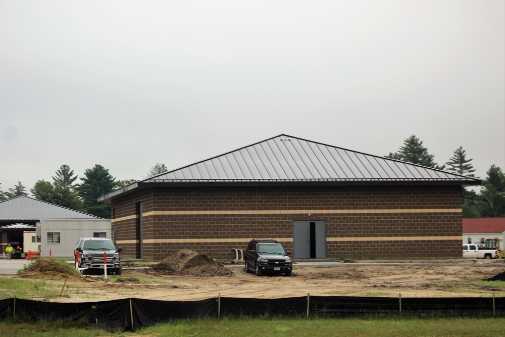 Work on five new battle simulations buildings continues in 200 block at Fort McCoy