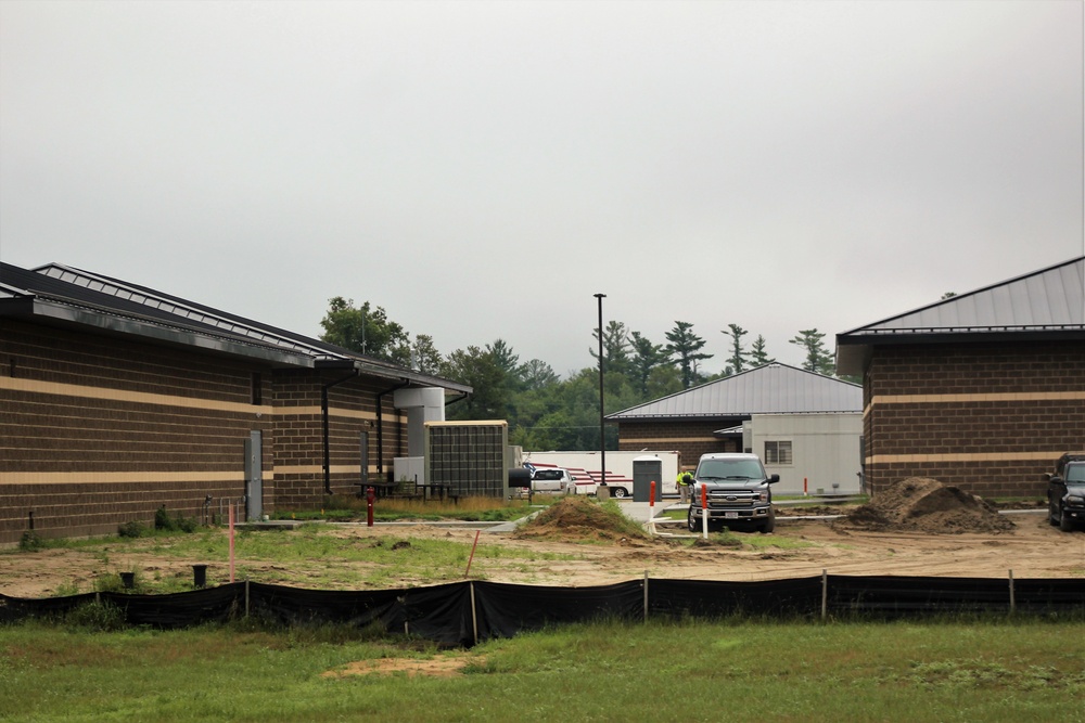 Work on five new battle simulations buildings continues in 200 block at Fort McCoy