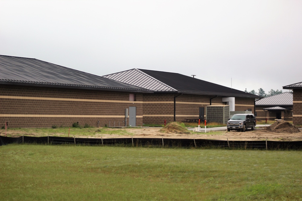 Work on five new battle simulations buildings continues in 200 block at Fort McCoy
