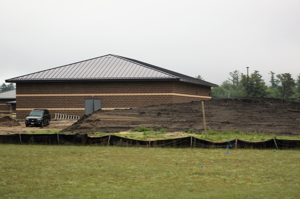 Work on five new battle simulations buildings continues in 200 block at Fort McCoy