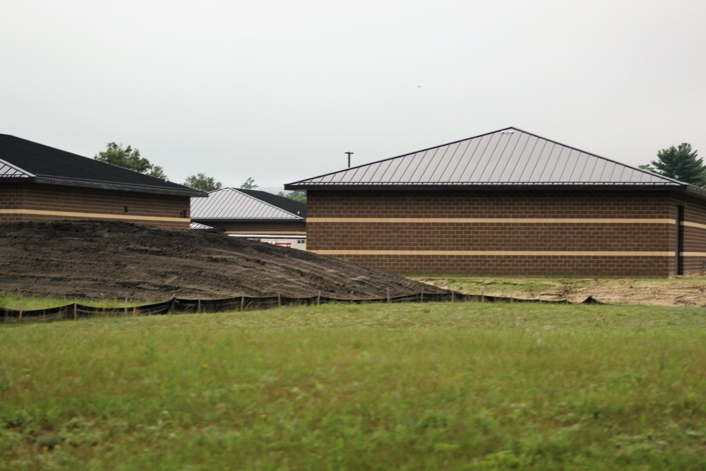Work on five new battle simulations buildings continues in 200 block at Fort McCoy