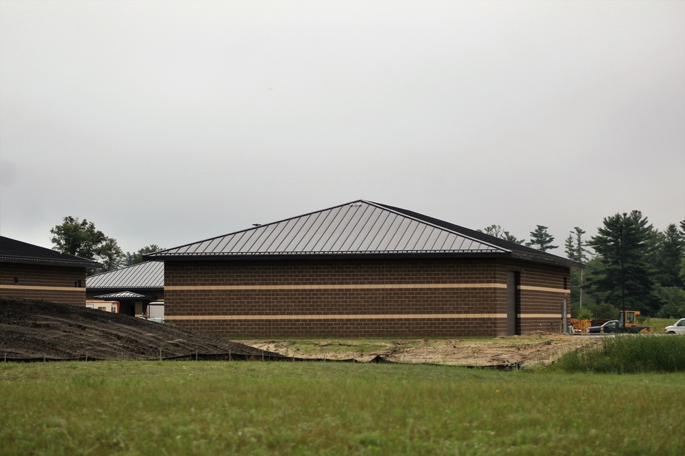 Work on five new battle simulations buildings continues in 200 block at Fort McCoy