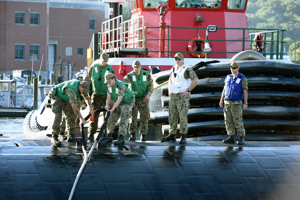 USS Providence (SSN 719) returns to Naval Submarine Base New London