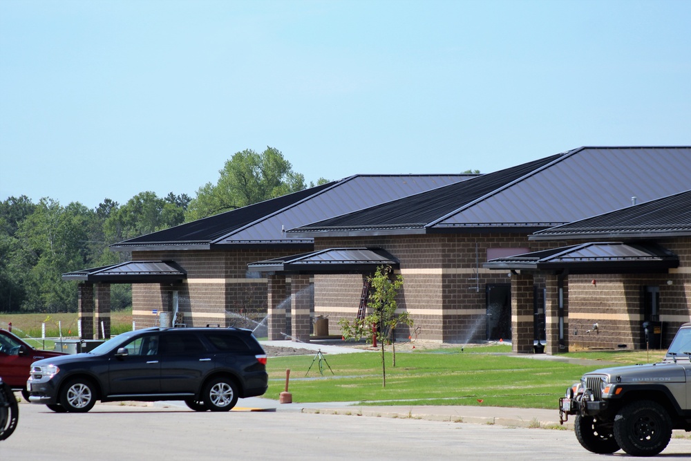 Work on five new battle simulations buildings continues in 200 block at Fort McCoy