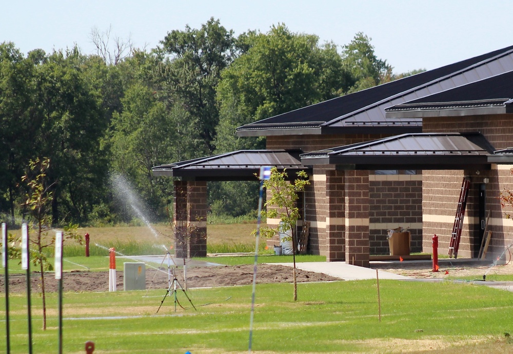 Work on five new battle simulations buildings continues in 200 block at Fort McCoy