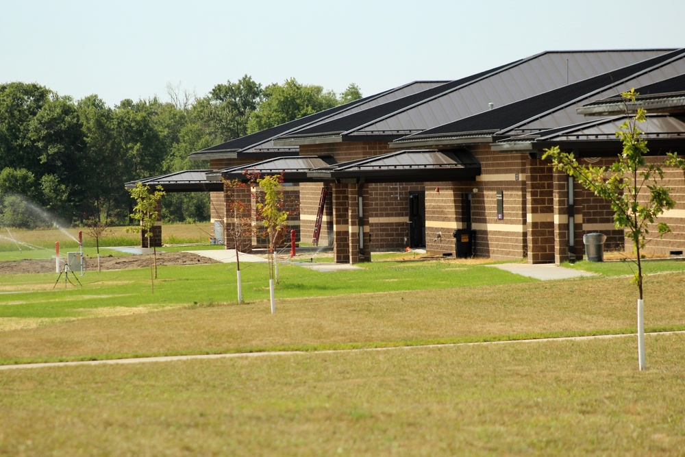 Work on five new battle simulations buildings continues in 200 block at Fort McCoy